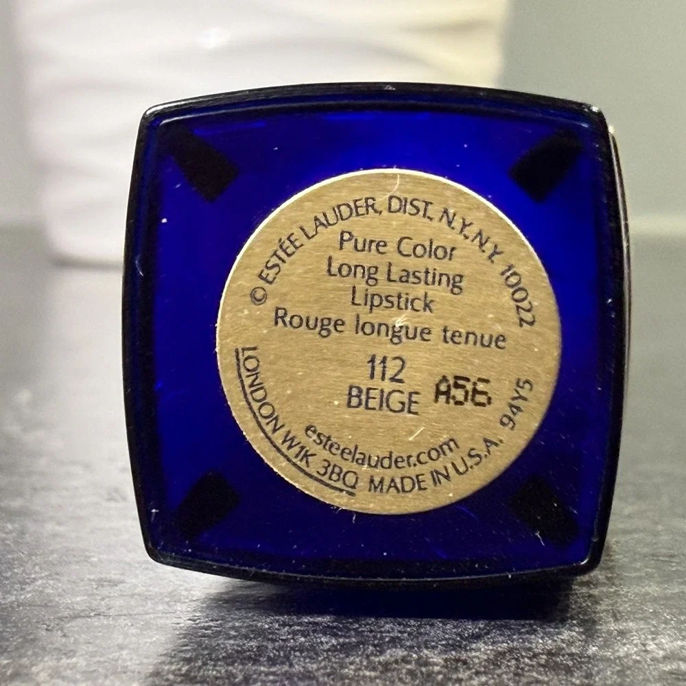 Vintage Estee Lauder Pure Color‎ Long Lipstick 112 Beige Full Size New VERY RARE